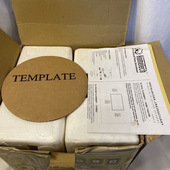 HomeTech - 5-1/4" 2-Way In-Ceiling Speakers (pair) HT502R Open Box - Picture 8 of 14